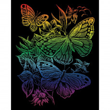 Набор для выцарапывания Royal & Langnickel Rainbow Foil, Бабочки (RAINFL 12)