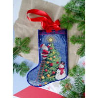 Набір для вишивання хрестиком Абріс Арт Чобіток Запалюємо свято (AHH-001)