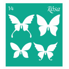 Трафарет багаторазовий самоклеючий №14 Метелики ROSA TALENT (4820149903880)