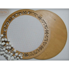 Рамка круглая с натянутой канвой Embroidery Craft, 31*31/23*23 (RKd-001)