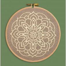 Набір для вишивання гладдю Мандала «Внутрішнє світло» Ø170 мм (GL-2)