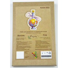 Набір для вишивки ниткою Embroidery Craft Магніт Вогонь (KMIN-002)