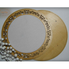 Рамка кругла з натягнутою канвою Embroidery Craft, 31*31/23*23 (RKd-002)