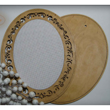 Рамка овальна з натягнутою канвою Embroidery Craft, 24*31/23*16 (ROd-002)