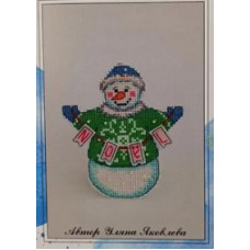 Набор для вышивания крестиком Затишні хрестики, Snowman Noel (В002)