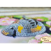 Набор для вышивки бисером на велюре Tela Artis Птичка на ветке абрикоса (НВ-003)