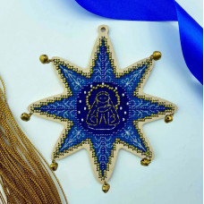 Інтер'єрна прикраса на дереві " Різдв'яна зірка" (YUMI_003_WF)