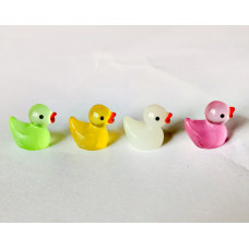 Міні-качечки, для декору Only, світяться в темряві, 1,5х2, 4 шт (0034111)