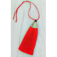 Китиця декоративна червона Only, довжина - 8 см (003422)