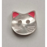 Гудзик-прикраса Only Білий котик, 1,2х1,2 см (00343545)