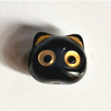 Акрилова намистинка Чорний котик Only, 1,3 см, 1 шт (0034357)