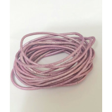 Шнур шкіряний лавандовий металік Лавка Художника, 2 м. (LTHI-11852)