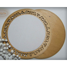 Рамка кругла з натягнутою канвою Embroidery Craft, 31*31/23*23 (RKd-003)