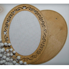 Рамка овальная с натянутой канвой Embroidery Craft, 24*31/23*16 (ROd-003)