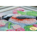 Набор для вышивки бисером на велюре Tela Artis Птичка в малине (НВ-004)