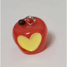 Підвіска (шармик) Only Яблучко з сердечком, 1,4х1,3 см (К-50)