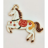 Підвіска (шармик) Only Коник білий, 3х2,5 см.(К-0081)