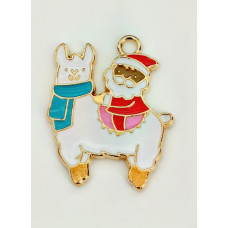 Підвіска (шармик) Only Санта на ламі,  2*2,8 см.(К-89)