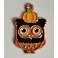 Підвіска (шармик) Only Сова з гарбузиком, 2,5х1,5 (К-13)