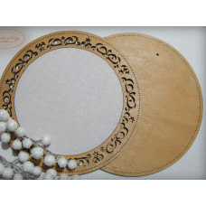 Рамка кругла з натягнутою канвою Embroidery Craft, 23*23/17*17 (RKd-004)