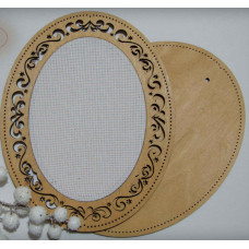 Рамка овальна з натягнутою канвою Embroidery Craft, 18*23/17*12 (ROd-004)