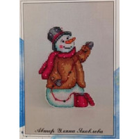 Набір для вишивання хрестиком Затишні хрестики, Snowman Garland (В004)