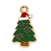 Підвіска (шармик) Only Ялинка в шапочці 2х1,4 см. (К-55)