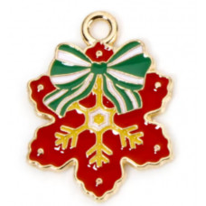 Підвіска (шармик) Only Сніжинка з бантиком, 2,3 х 1,8 см (К-56) Підвіска (шармик) Only Сніжинка з бантиком, 2,3 х 1,8 см (К-56)