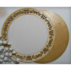 Рамка кругла з натягнутою канвою Embroidery Craft, 23*23/17*17 (RKd-005)