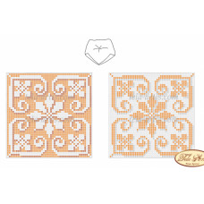 Схема для вышивки бисером Tela Artis Бискорню "Золотая снежинка"(В-006)