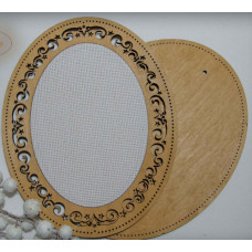 Рамка овальна з натягнутою канвою Embroidery Craft, 18*23/17*12 (ROd-006)