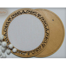 Рамка круглая с натянутой канвой Embroidery Craft, 16*16/12*12 (RKd-007)