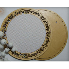 Рамка кругла з натягнутою канвою Embroidery Craft, 16*16/12*12 (RKd-008)