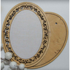Рамка овальна з натягнутою канвою Embroidery Craft, 12*16/8*12 (ROd-009)