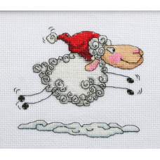 Набір для вишивання хрестиком ТМ Леді Новорічна овечка (01266)