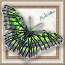 Набор для вышивки бисером АртСоло 3D Бабочка «Малахитовая»(BGP-013)