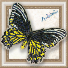 Набор для вышивки бисером АртСоло 3D Бабочка «Золотая Птицекрылка Радамант»(BGP-014)