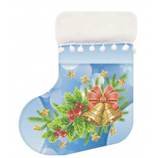 Чобіток для подарунків святковий з дзвіночками VIRENA (ЧН_016)