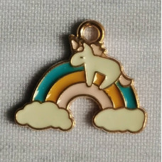 Підвіска (шармик) Only Єдиноріг на веселці 1,5х2 см (Ш-0161)