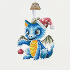 Набір для вишивання хрестиком VOLOSHKA Новорічна іграшка Дракон (VPC_018)