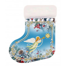 Чобіток для подарунків святковий янгол з зіркою VIRENA (ЧН_019)