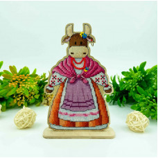 Інтер'єрна прикраса на дереві "Корова Мілка" YUMI_020_WF