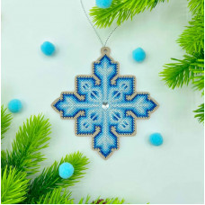 Інтер'єрна прикраса на дереві " Сніжинка" YUMI_024_WF