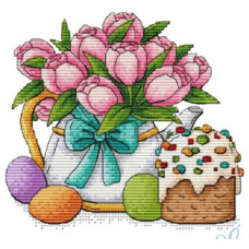Набір для вишивання хрестиком Zayka Stitch Великодні тюльпани (арт.024)