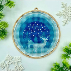 Інтер'єрна прикраса на дереві " Олень" YUMI_025_WF