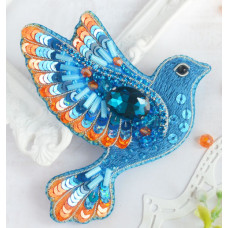 Набір для виготовлення брошки Tela Artis Синій птах щастя (Б-025)