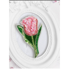Набір для виготовлення брошки Tela Artis Рожевий тюльпан (Б-031-2)