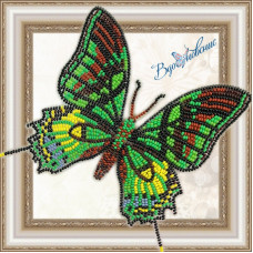 Набір для вишивання бісером АртСоло 3D Метелик «Тейнопальпус імператорський» (BGP-031)