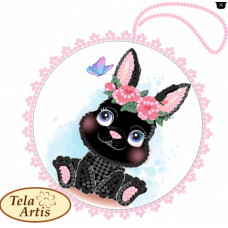 Схема для вышивки бисером Tela Artis Черный кролик (ВЛ-034)
