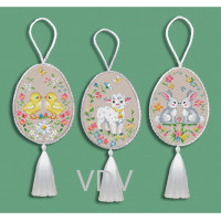 Набір для виготовлення іграшки ВДВ, Великодні ігрвшки 3 шт.(М-0390)